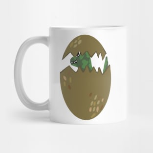 Baby dinosaur in egg Mug